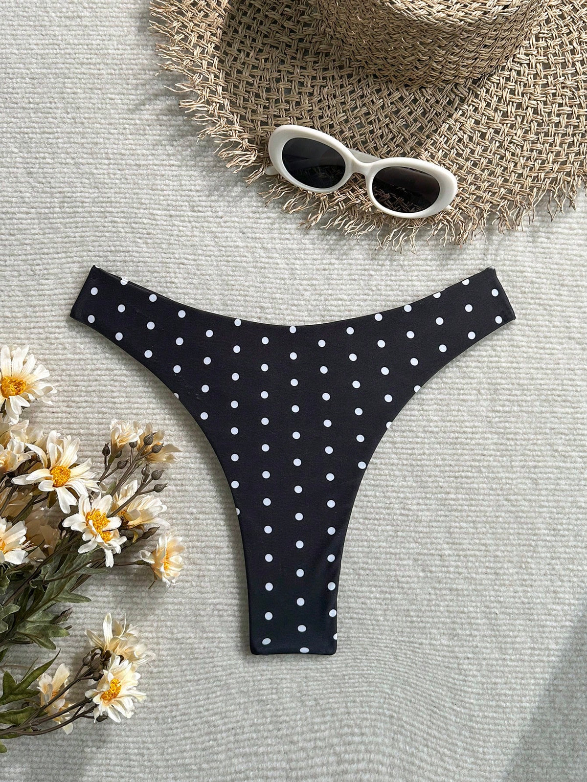 Swim Mod Summer Beach Swimwear Sexy Tight Basic Women's Halloween Store Celebration Solid Color Ruffled Bikin