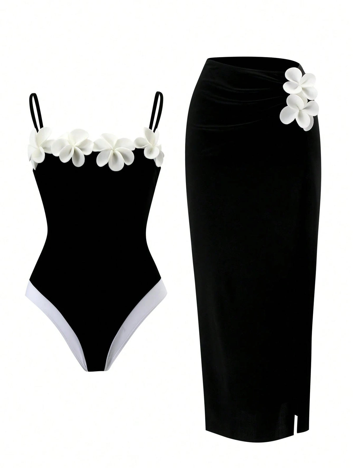 Swim Oasis 2026 Spring/Summer New Plus Size One-Piece Swimsuit, Fashionable High-End Elegant Floral One-Piece Swimsuit For Women