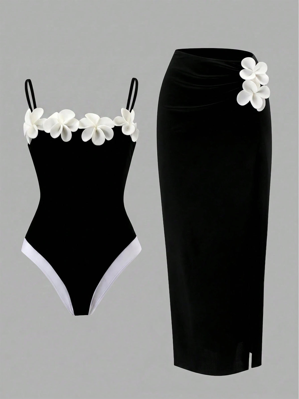 Swim Oasis 2026 Spring/Summer New Plus Size One-Piece Swimsuit, Fashionable High-End Elegant Floral One-Piece Swimsuit For Women