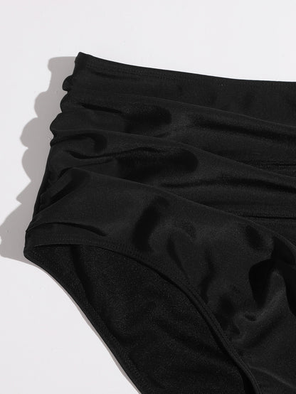 Swim Vcay Plus Ruched Bikini Panty,Summer Beach