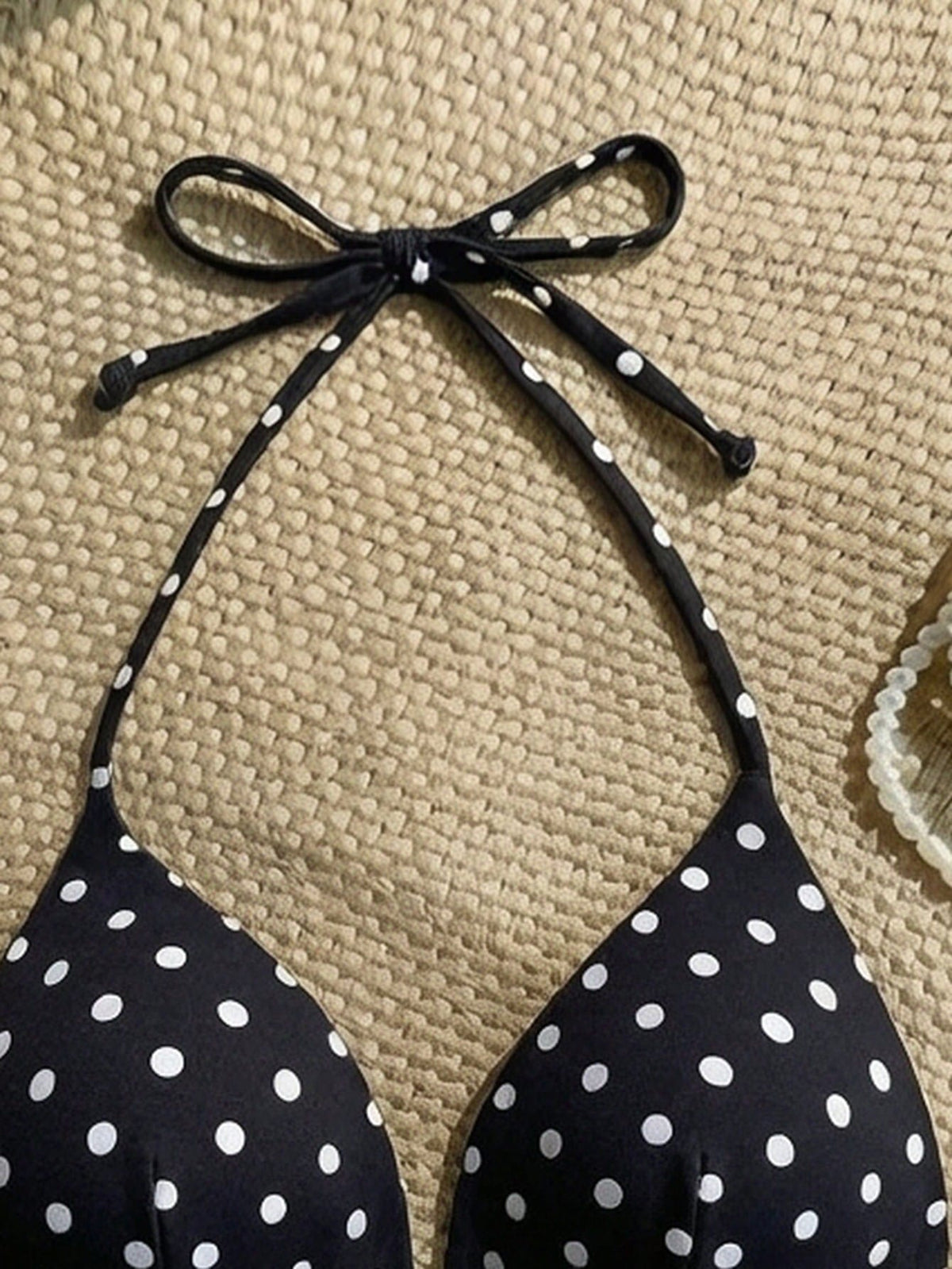 Swim Vcay Women's Polka Dot Bikini Top For Beach Vacation