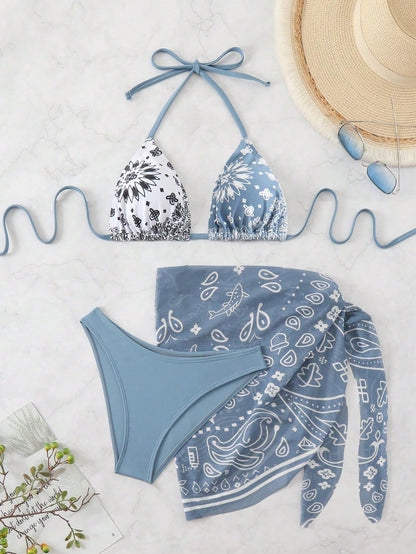 Swim Vcay Women's Vacation Beach Swimwear Set