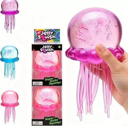 Tachimi 1pc Colorful Jellyfish Slow Rebound Stress Toy, Soft Slow Rebound, Suitable For Children, Teenagers And Adults, Can Be Played On Desk, Helps Relieve Anxiety, S Quishy Squeeze Toy/S Quishes/S Q