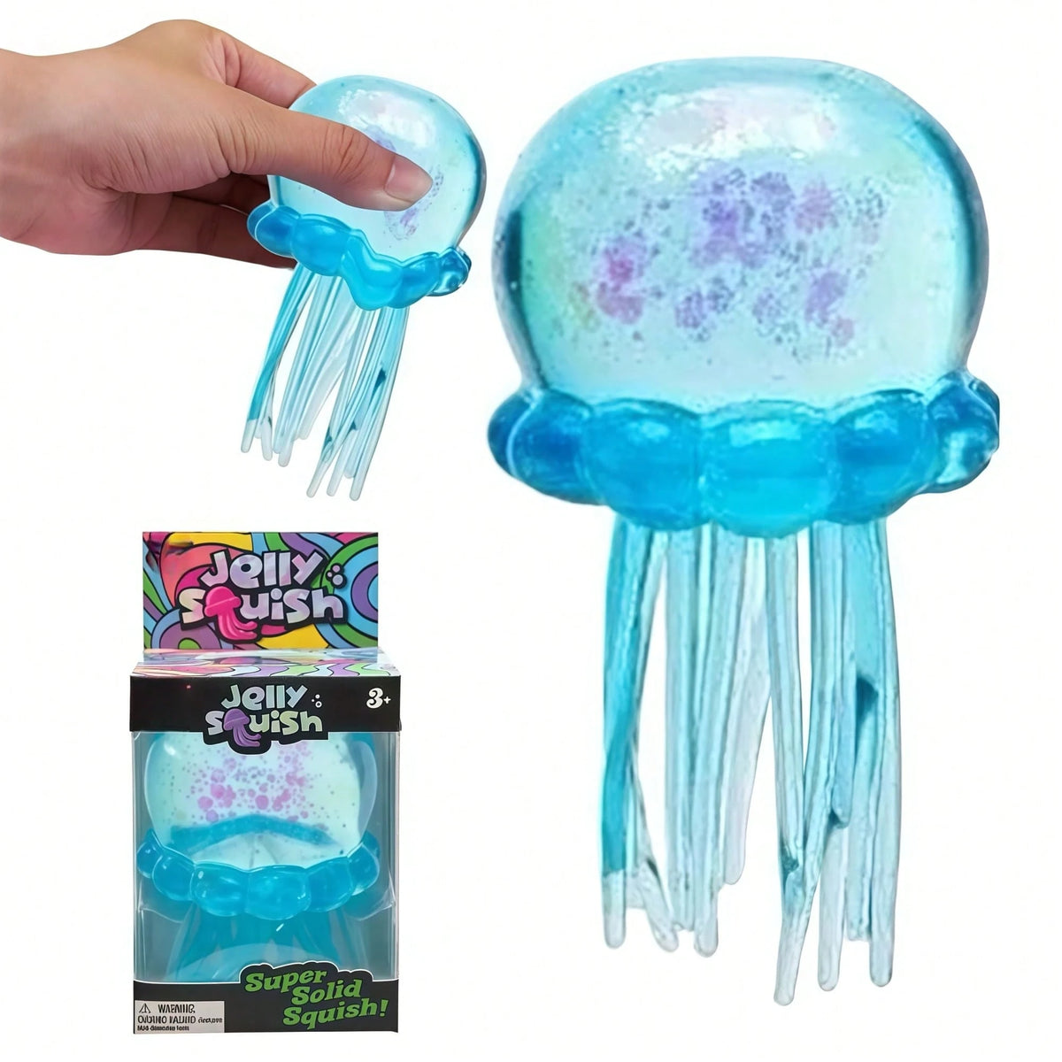 Tachimi 1pc Colorful Jellyfish Slow Rebound Stress Toy, Soft Slow Rebound, Suitable For Children, Teenagers And Adults, Can Be Played On Desk, Helps Relieve Anxiety, S Quishy Squeeze Toy/S Quishes/S Q