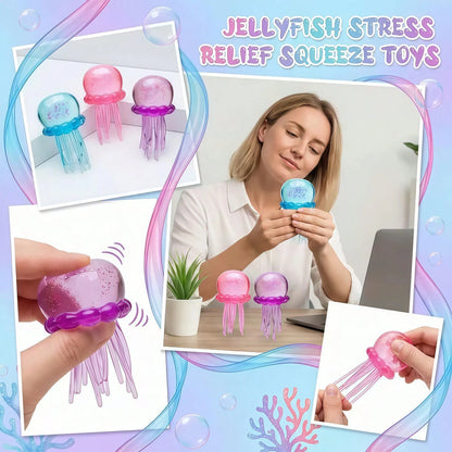 Tachimi 1pc Colorful Jellyfish Slow Rebound Stress Toy, Soft Slow Rebound, Suitable For Children, Teenagers And Adults, Can Be Played On Desk, Helps Relieve Anxiety, S Quishy Squeeze Toy/S Quishes/S Q