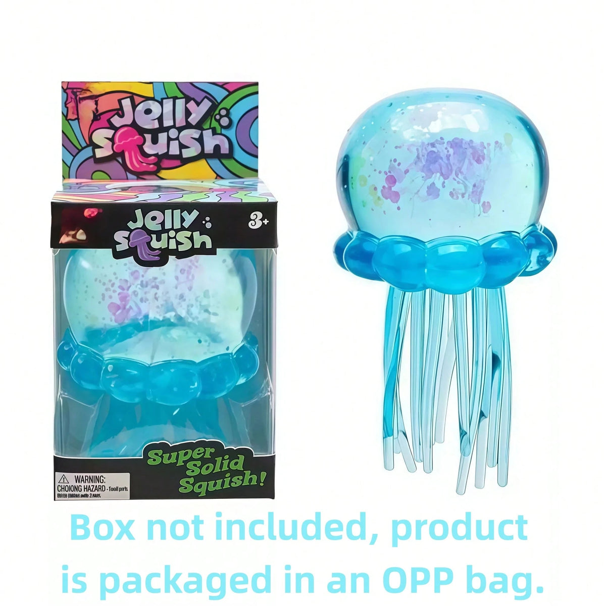 Tachimi 1pc Colorful Jellyfish Slow Rebound Stress Toy, Soft Slow Rebound, Suitable For Children, Teenagers And Adults, Can Be Played On Desk, Helps Relieve Anxiety, S Quishy Squeeze Toy/S Quishes/S Q