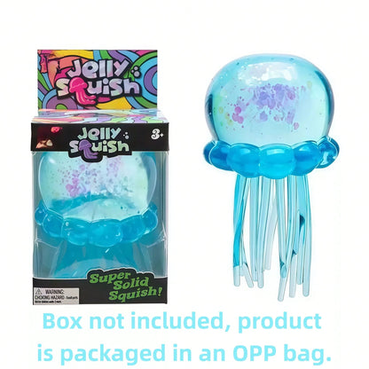 Tachimi 1pc Colorful Jellyfish Slow Rebound Stress Toy, Soft Slow Rebound, Suitable For Children, Teenagers And Adults, Can Be Played On Desk, Helps Relieve Anxiety, S Quishy Squeeze Toy/S Quishes/S Q