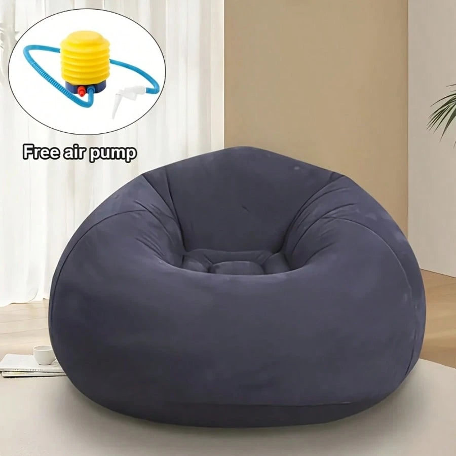 TAIMASI Large Inflatable Bean Bag Chair – Soft & Comfortable Tatami-Style Round Lounge Sofa For Indoor & Outdoor, Relaxing Seat For Living Room, Office, Picnic, Or Camping, Ideal Birthday Halloween Ch