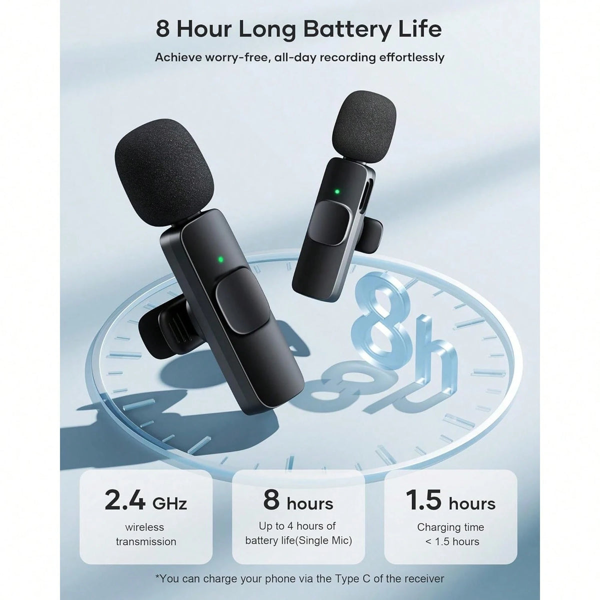Tangle-Free Wireless Lavalier Microphone Live Streaming Equipment Professional Lapel Microphone For IPhone Pad Mini Video Recording Mic For Interview Video Podcast Vlog YouTub Livestream Noise Reducti
