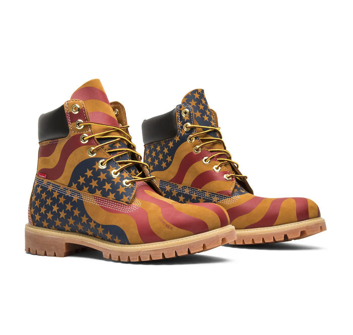Timberland 6" Boot "Supreme Stars & Stripes Wheat"