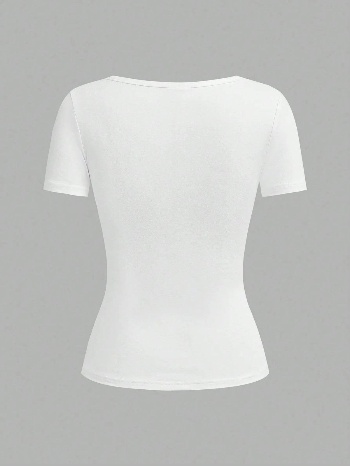Tseoso 95% Cotton Women's Henley Short Sleeve T-Shirt,All White,Summer,Casual,Everyday Soft Girl Clean Girl Retro Streetwear Top For Sports & Yoga,Club,Gym