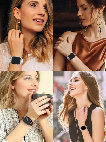 Two-Tone Floral Engraved Watch Band Compatible With Apple Watch Band 41mm 40mm 44mm 45mm 42mm 38mm 46mm 49mm, Boho Cute Purple Flower Silicone Strap Suitable For Apple Watch Series Ultra 11 10 9 8 7 6