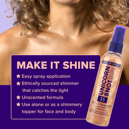 Unicorn Snot - SPF 35 Sunscreen Spray - Rose Gold Shimmer