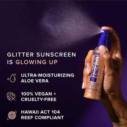 Unicorn Snot - SPF 35 Sunscreen Spray - Rose Gold Shimmer