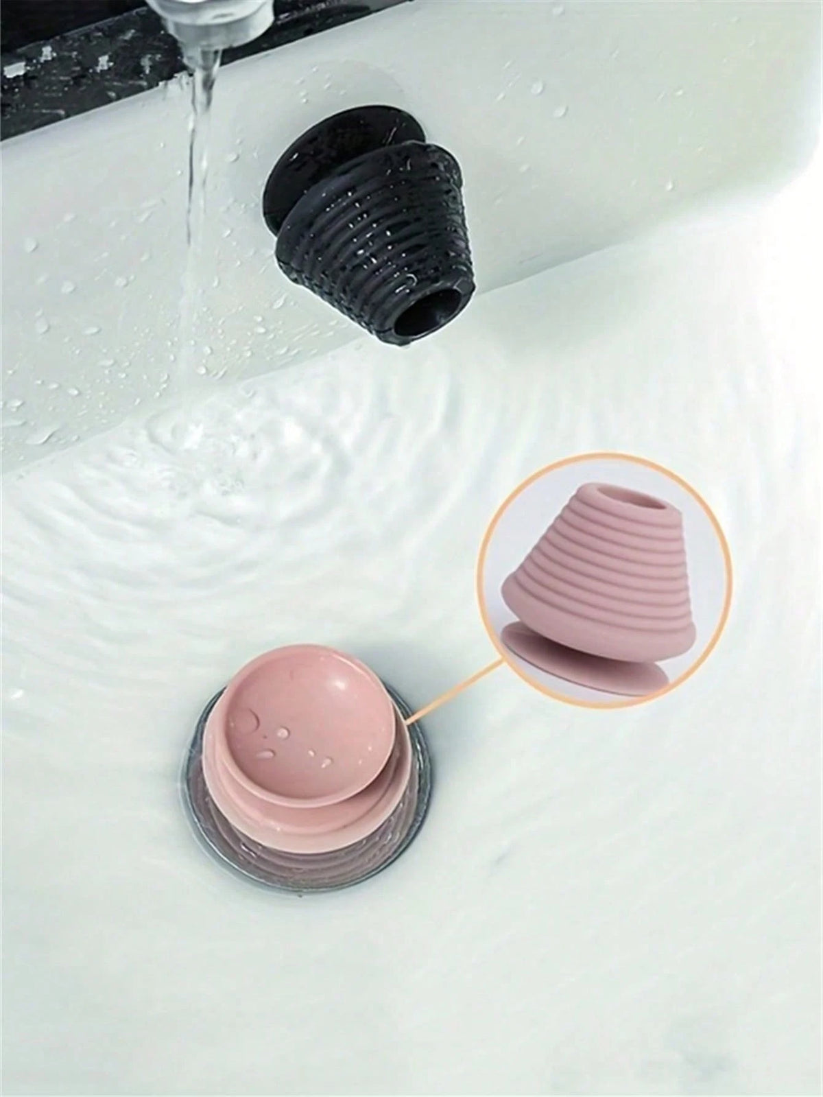 Universal Bathtub Plug, Drain Deodorizer Plug, Bathtub And Bathroom Sink Pipe Plug, Bathroom Tools, Bathtub Plug, Downpipe Silicone Sink Plug Plug, Anti-Odor Plug, Mop Pool Sink Bathtub Washbasin Plug