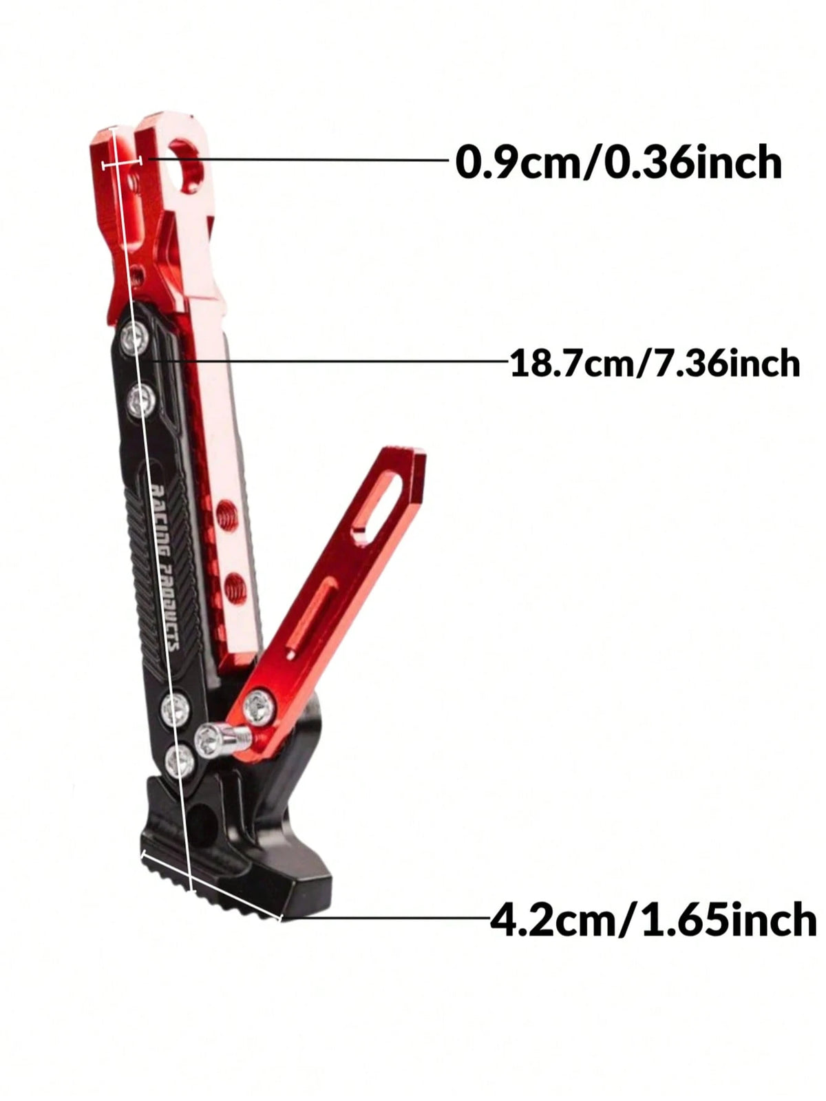 Universal CNC Aluminum Alloy Adjustable Motorcycle Support Stand- Non-Slip Height Adjustable Side Support Parking Stand Suitable For Off-Road And Electric Off-Road Motorcycles- Durable Lightweight M