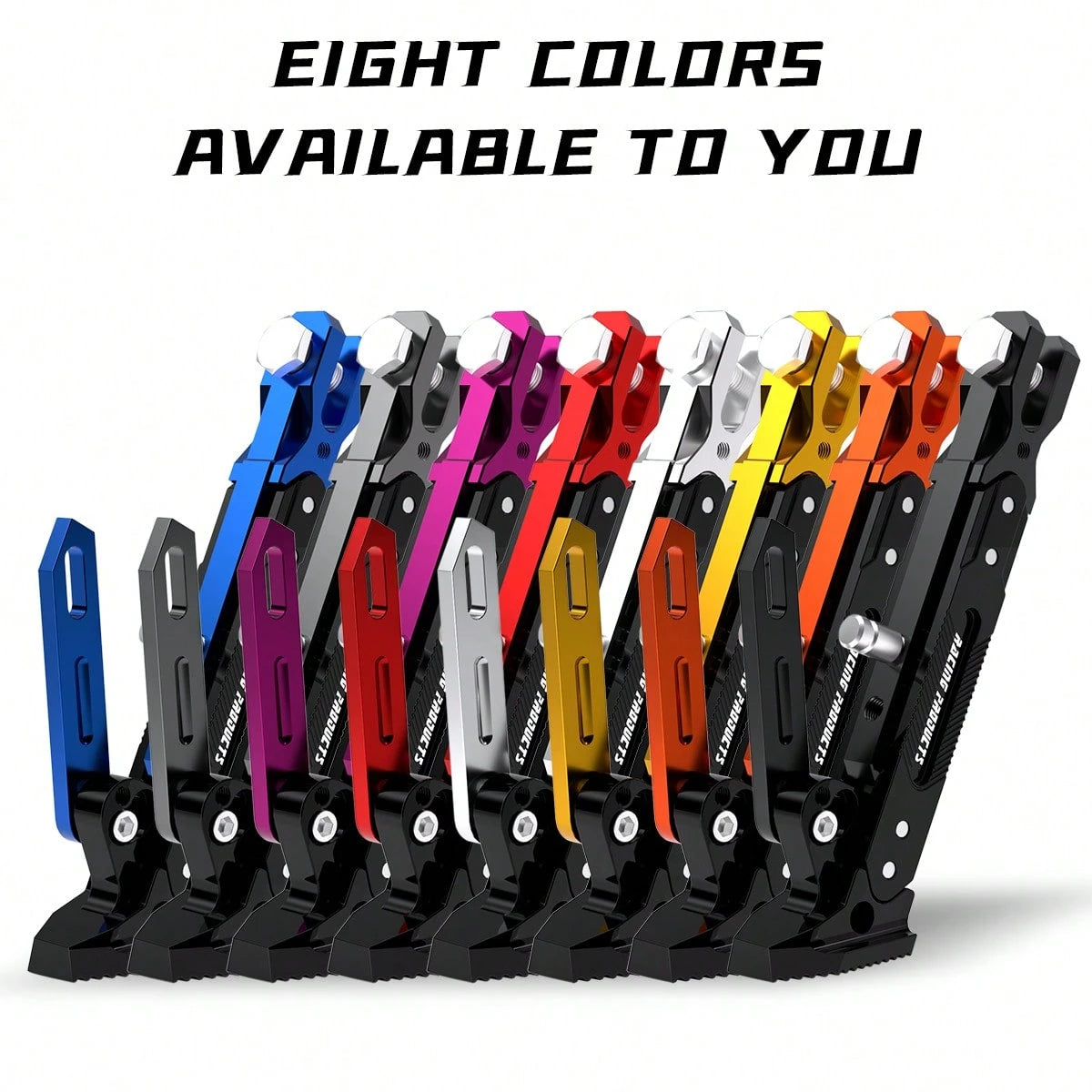 Universal CNC Aluminum Alloy Adjustable Motorcycle Support Stand- Non-Slip Height Adjustable Side Support Parking Stand Suitable For Off-Road And Electric Off-Road Motorcycles- Durable Lightweight M