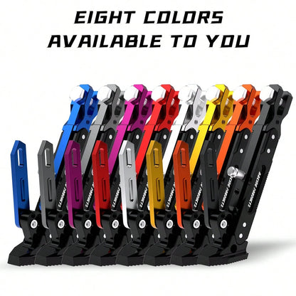 Universal CNC Aluminum Alloy Adjustable Motorcycle Support Stand- Non-Slip Height Adjustable Side Support Parking Stand Suitable For Off-Road And Electric Off-Road Motorcycles- Durable Lightweight M