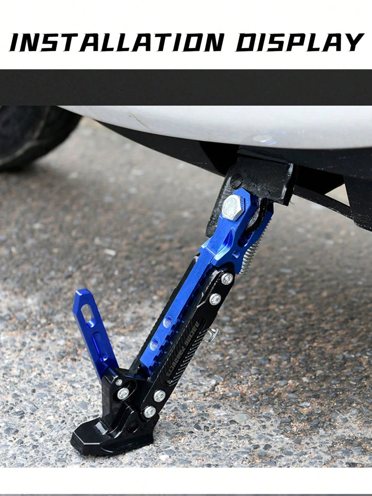 Universal CNC Aluminum Alloy Adjustable Motorcycle Support Stand- Non-Slip Height Adjustable Side Support Parking Stand Suitable For Off-Road And Electric Off-Road Motorcycles- Durable Lightweight M