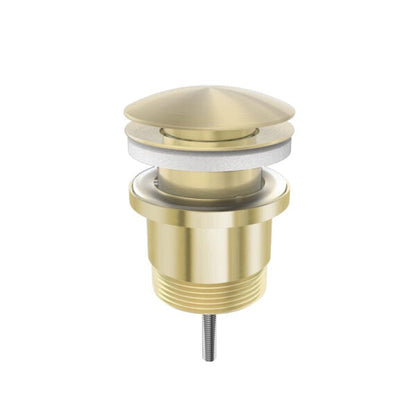 UNIVERSAL POP UP WASTE Brushed Gold Basins Nero