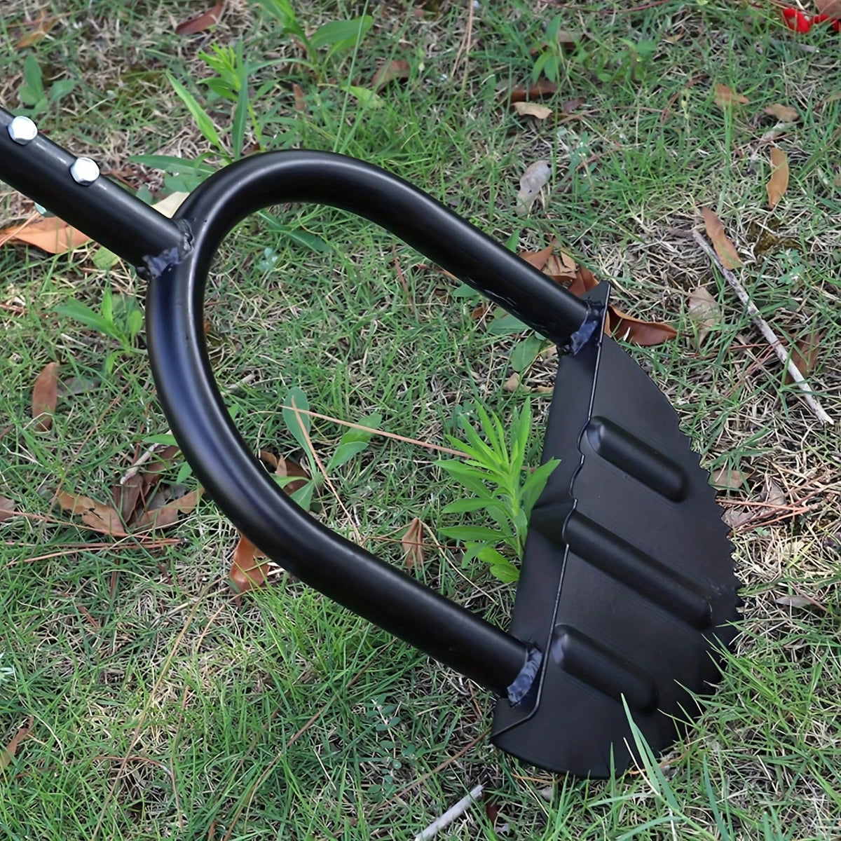 UPPVU 1J Piece Manual Edge Cutting Shovel With Handle Half-Moon Lawn Edge Cutting Machine Serrated Hand Lawn Edge Cutting Tool Step Edge Cutting Shovel