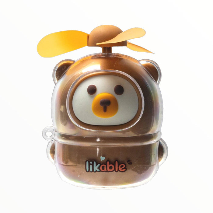 Urban Tokyo - Mini Handheld Fan - Pink Bear