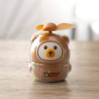 Urban Tokyo - Mini Handheld Fan - Pink Bear