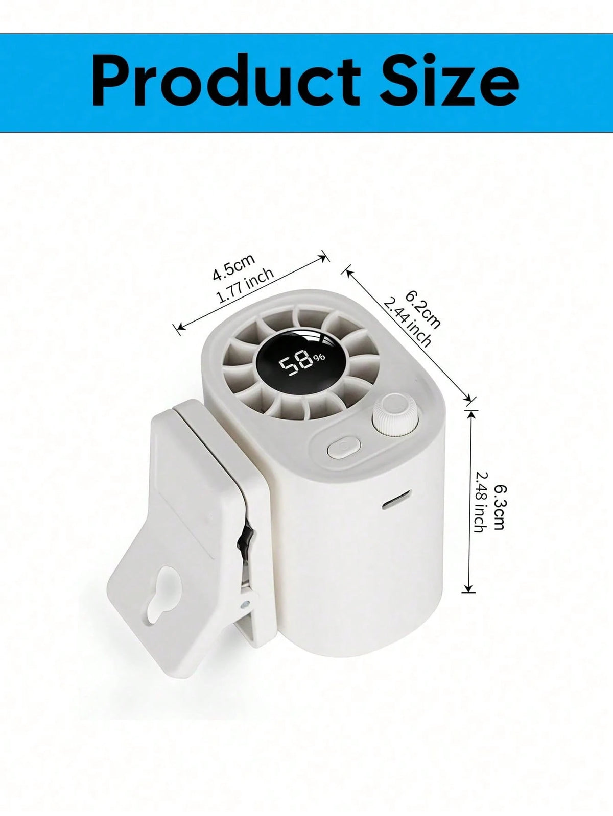 USB Rechargeable Car Clip-On Fan, Adjustable Speed Mini Cooling Fan With Flexible Tripod Stand, Portable Quiet Fan For Car Seats, Sun Visor, Truck, SUV Travel, Car Accessory Gift For Men And Women, Su