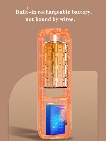 USB Rechargeable Essential Oil Diffuser, 5 Mist Modes Adjustable, LED Color Changing Mood Light, Wall Mounted Or Desktop, Digital Display, Continuous & Intermittent Mist Modes, Home, Bedroom, Office