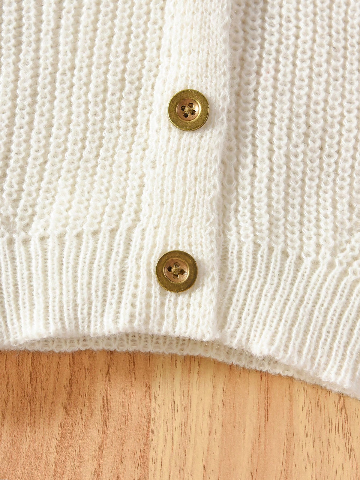 Vintaside Kids Toddler Girls Cardigans,V-Neck Lantern Sleeve Knit Sweater Jacket,Back-To-School 80s Style,White,Winter,School,Textured Comfortable Cute Lightweight