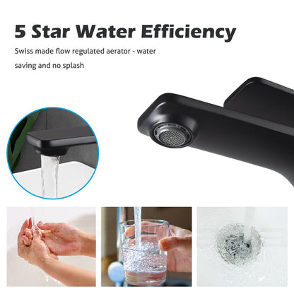 VIVA Basin Mixer Black - BT-201B Tapware Arova