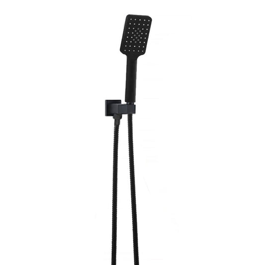 Viva Hand Shower Square Matte Black Showers Arova