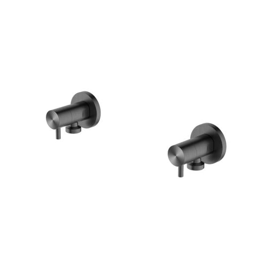 Washing Machine Stops Gun Metal YSW2621-09D-GM Tapware Nero