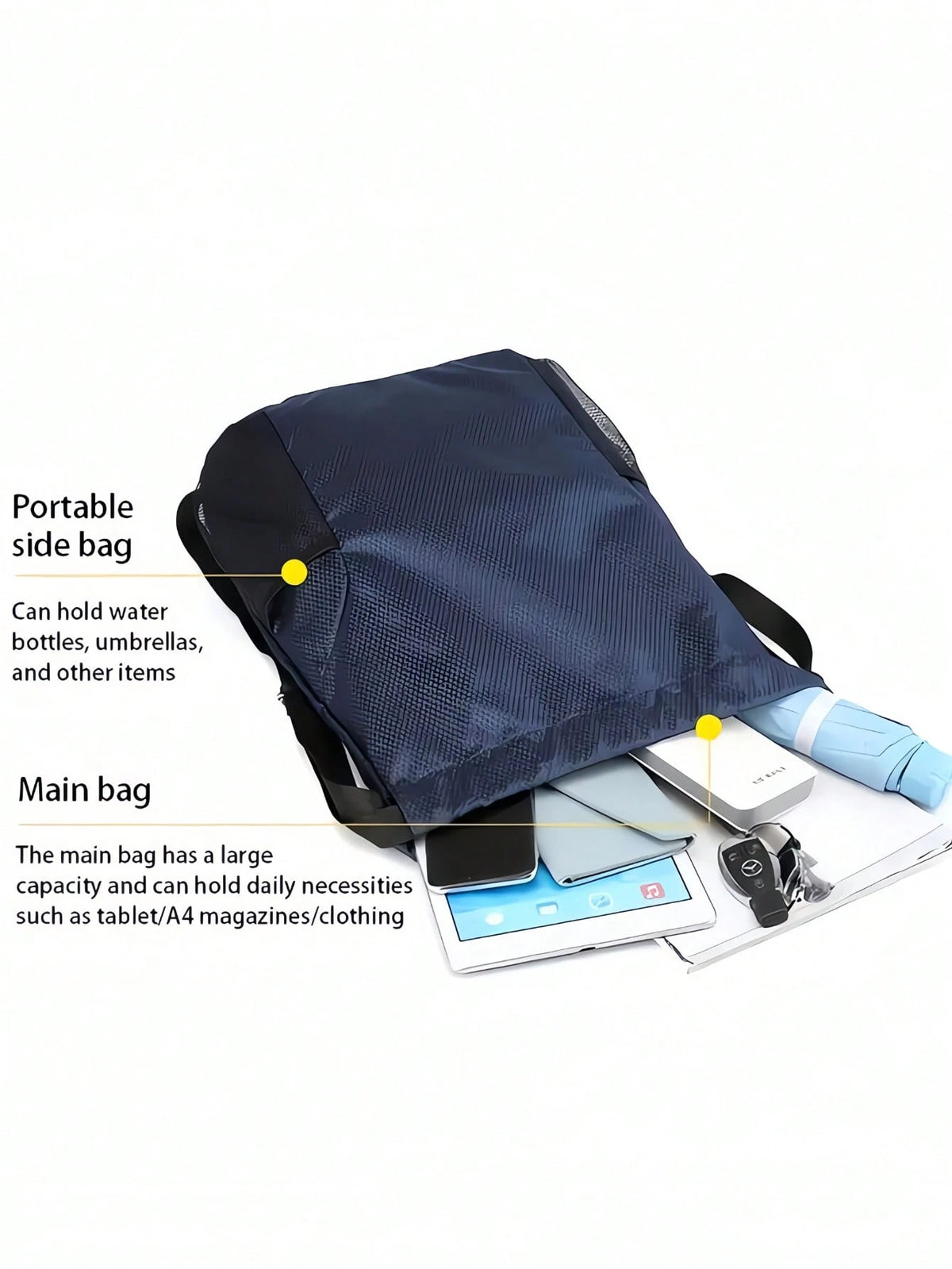 Waterproof Drawstring Backpack With Wet Dry Separation Large Travel Backpack With Mesh Side Pockets Large Gym Bag Adjustable Shoulder Straps For Men Women Perfect For Outdoor Sports Fitness Training A