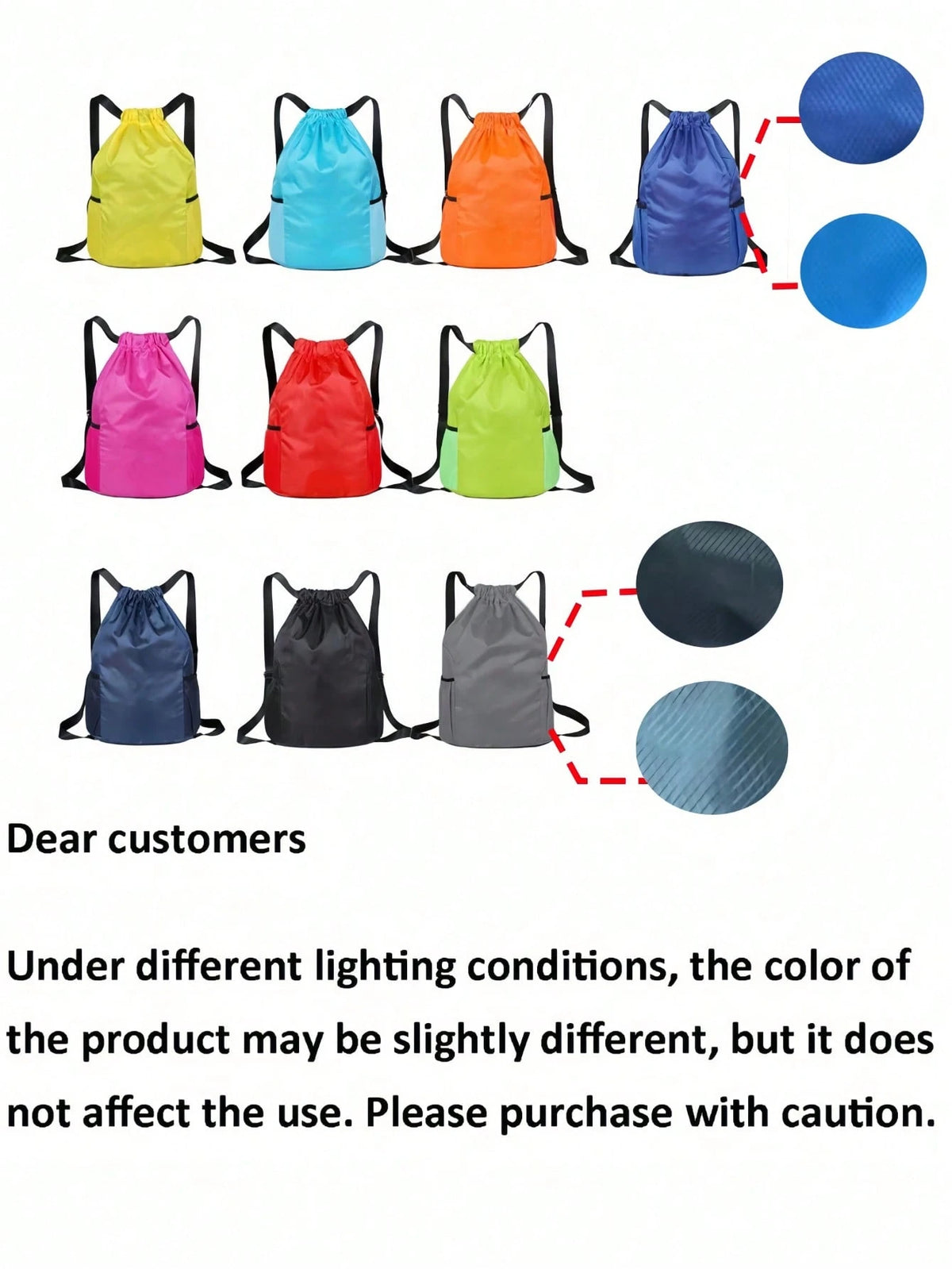 Waterproof Drawstring Backpack With Wet Dry Separation Large Travel Backpack With Mesh Side Pockets Large Gym Bag Adjustable Shoulder Straps For Men Women Perfect For Outdoor Sports Fitness Training A