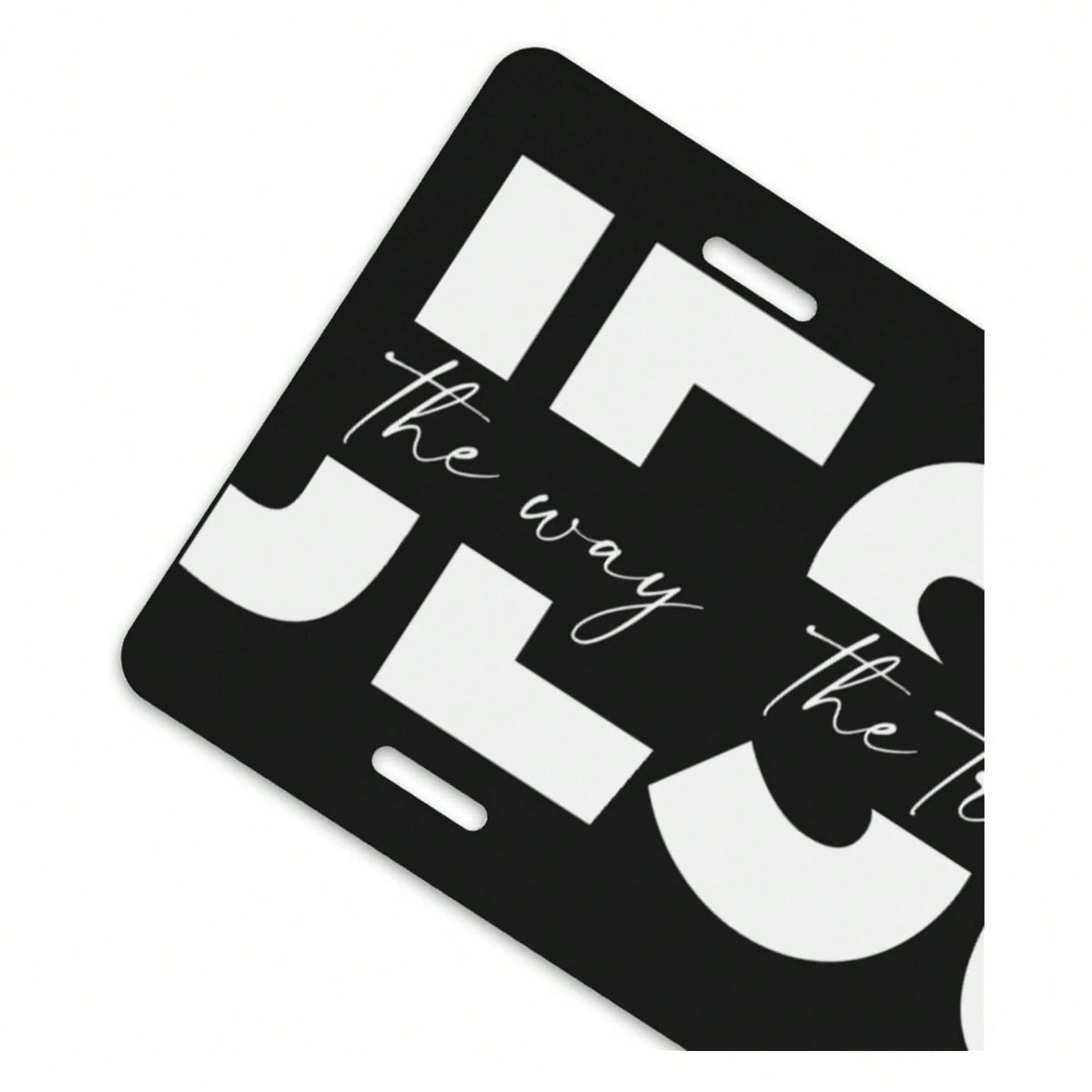 Way Truth Life Jesus Front License Plate For Women Car Vanity Plates Decorative Aluminum Metal Cute Novelty License Plate Cover For Men