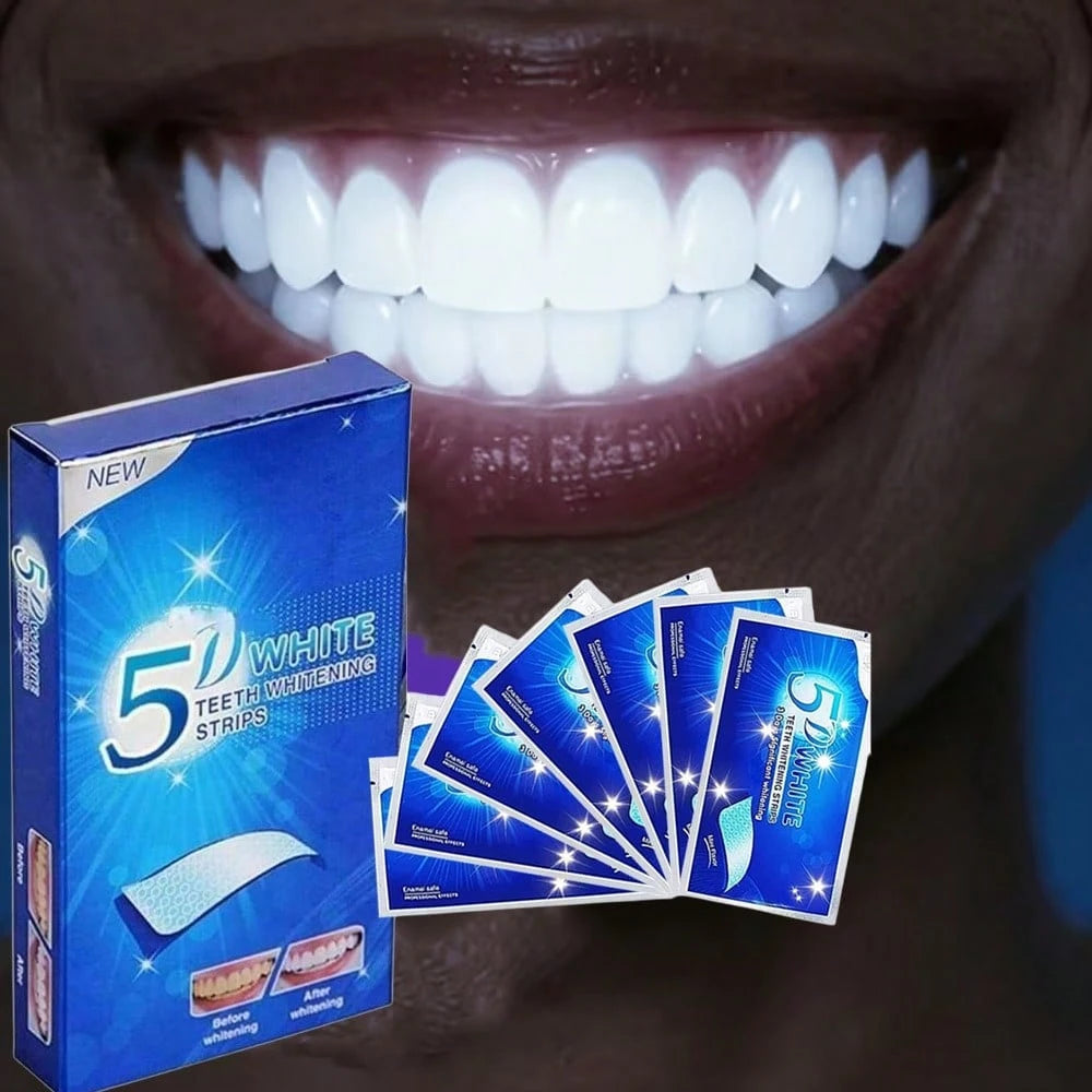 Whitening Teeth Strips, 7 Pieces For Sensitive Teeth, Effective And, Whitening Strips That Reduce Sensitivity, Help Remove Stains From Smoking/Coffee/Soda/Wine (14 Treatments)