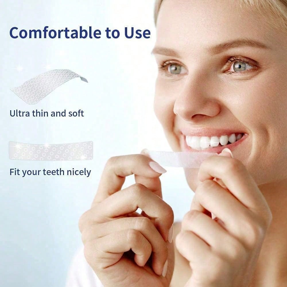 Whitening Teeth Strips, 7 Pieces For Sensitive Teeth, Effective And, Whitening Strips That Reduce Sensitivity, Help Remove Stains From Smoking/Coffee/Soda/Wine (14 Treatments)