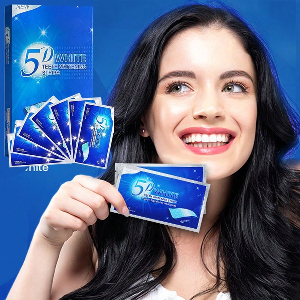 Whitening Teeth Strips, 7 Pieces For Sensitive Teeth, Effective And, Whitening Strips That Reduce Sensitivity, Help Remove Stains From Smoking/Coffee/Soda/Wine (14 Treatments)