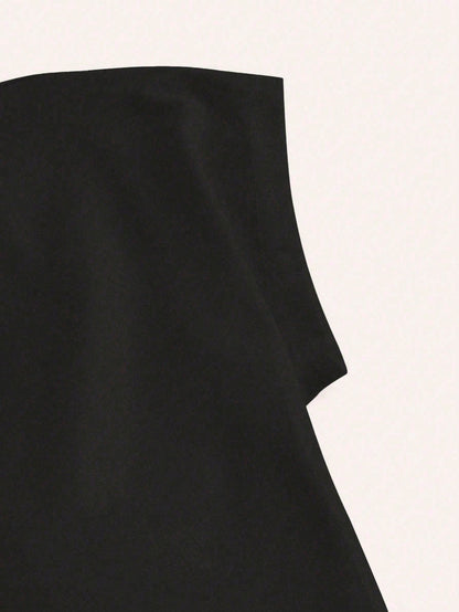 Women's Backless Padded Sexy Crop Top Slim Fit T-Shirt, Suitable For Summer, Built-In Bra