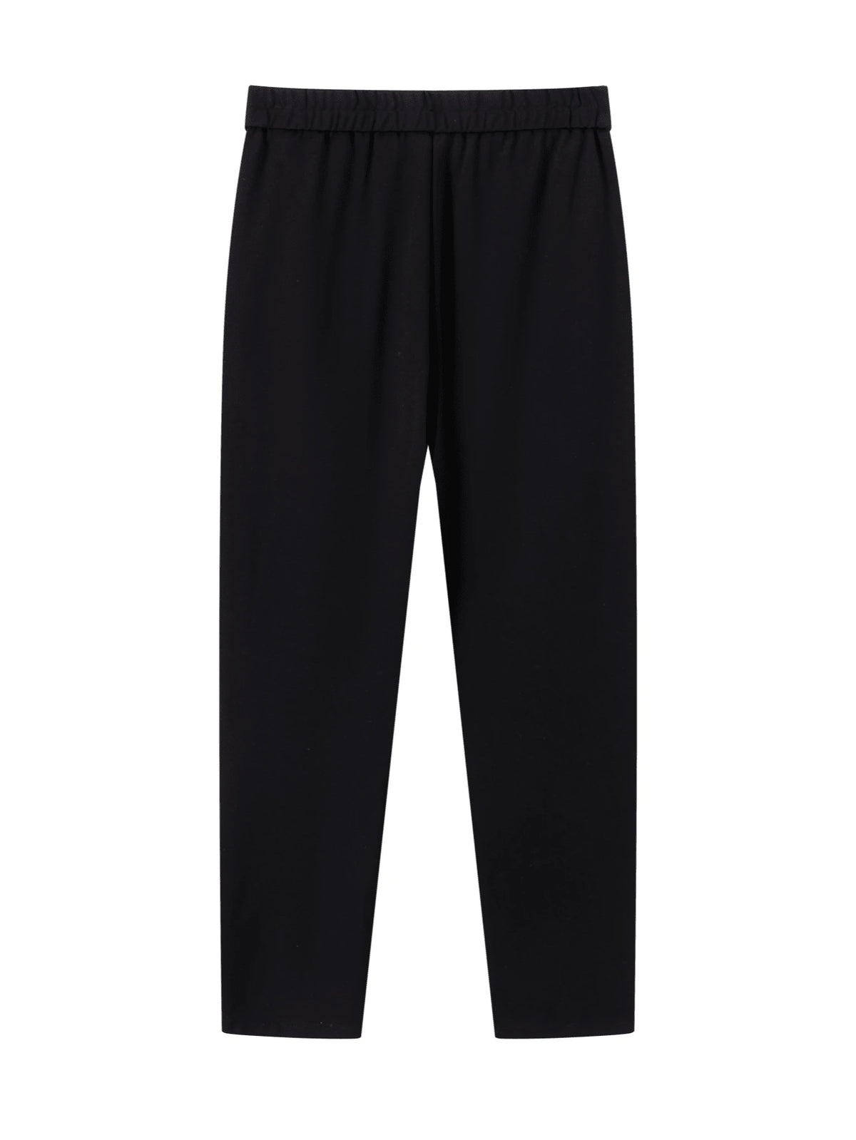 Women's Blue Stretch 9-Inch Pants, With Pockets, Zipper & Button, Casual Business Style Long Pants, Suitable For Women Under 168cm/66 Inches, Autumn/Winter