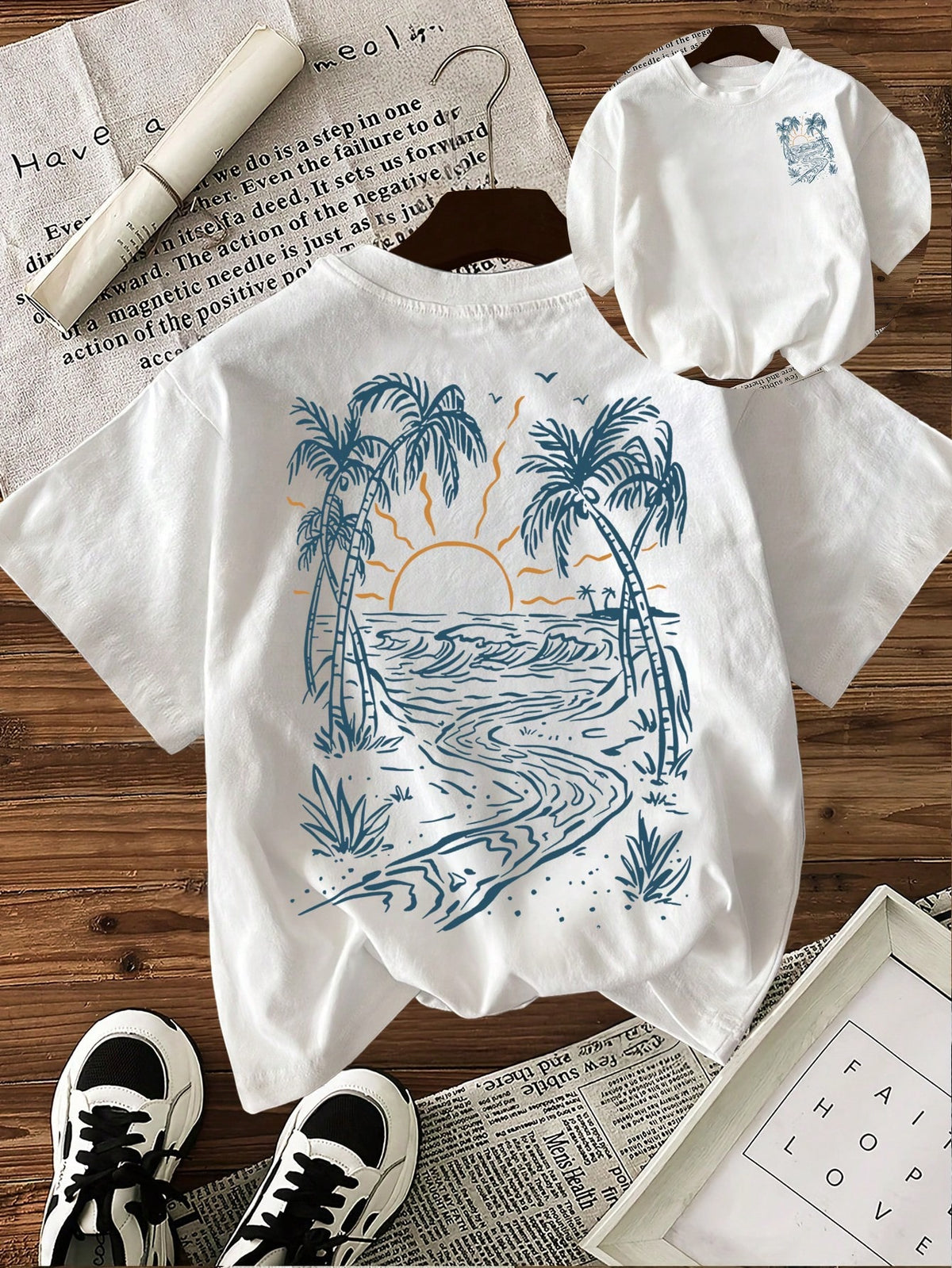 Women's Casual Graphic Print Round Neck Short Sleeve T-Shirt