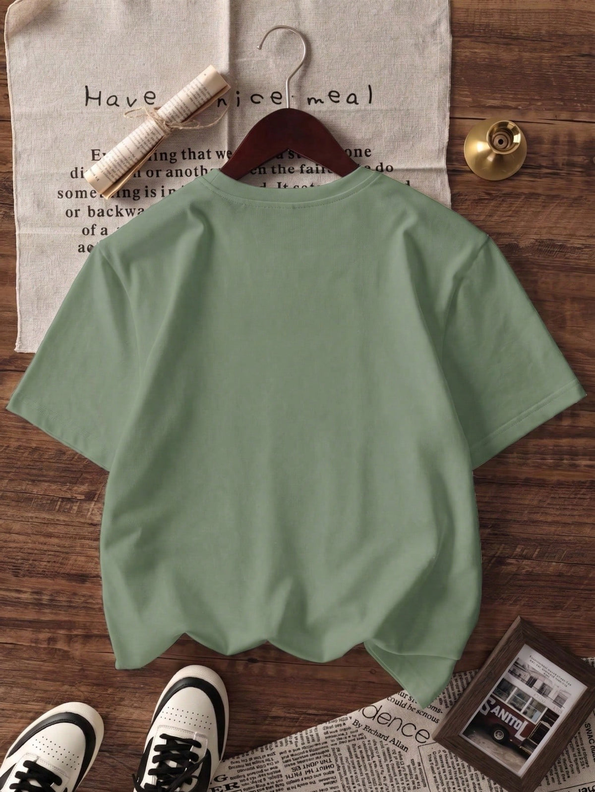 Women's Casual Short Sleeve Round Neck T-Shirt- Printed Pattern, Soft & Comfortable Fabric, Machine Washable, Summer Top