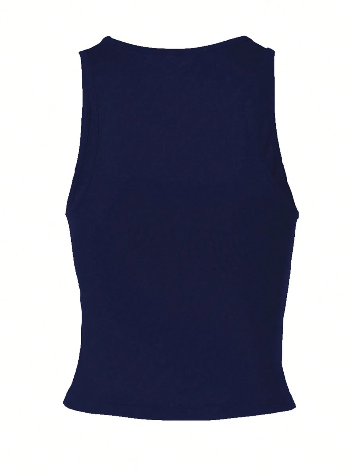 Women's Casual Solid Color Fitted Crop Top, Sexy Spaghetti Strap Midriff-Baring Streetwear For Daily & Holiday Wear, Spring/Summer