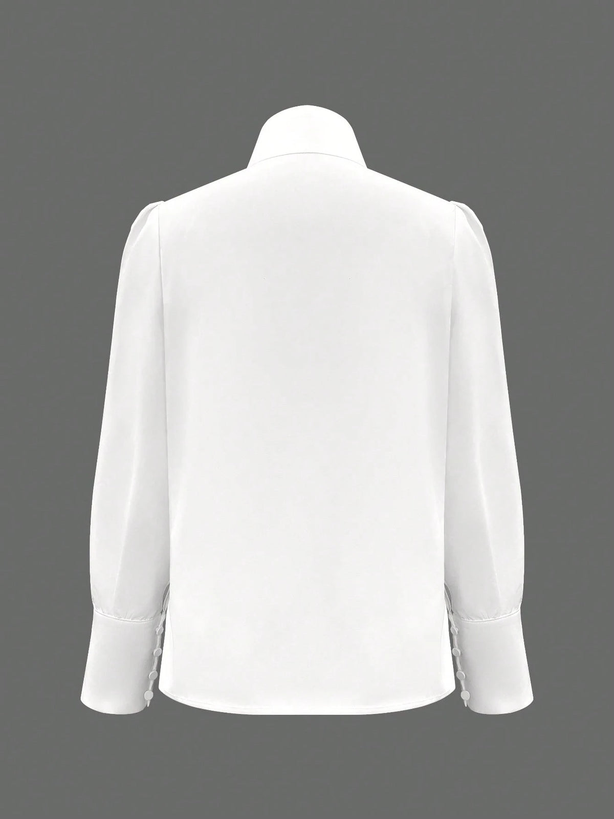 Women's Elegant Lightweight Asymmetric Open Top, Casual Long Sleeve Top, Single-Breasted Front, Asymmetric Hem, Spring/Summer White