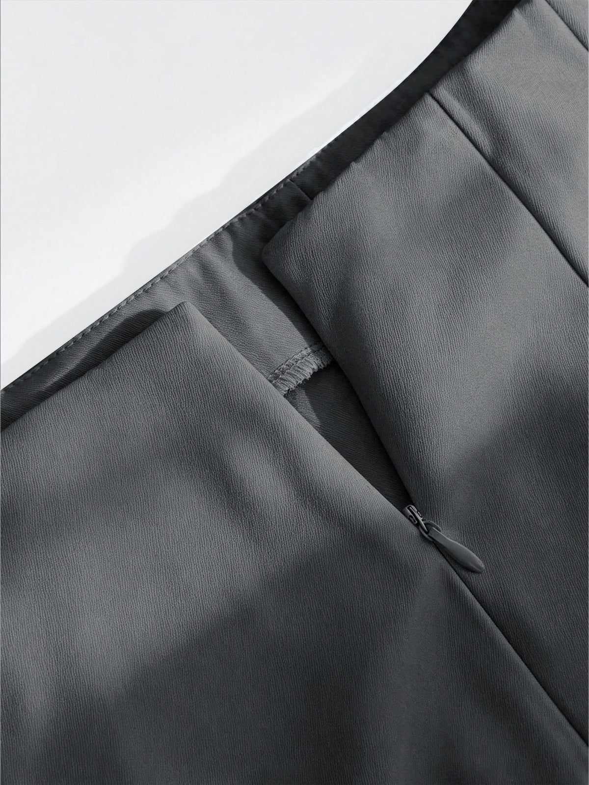 Women's Solid Color Wide Leg Straight Business Pants, Minimalist Casual Elegant, Versatile For Commuting And Multiple Occasions