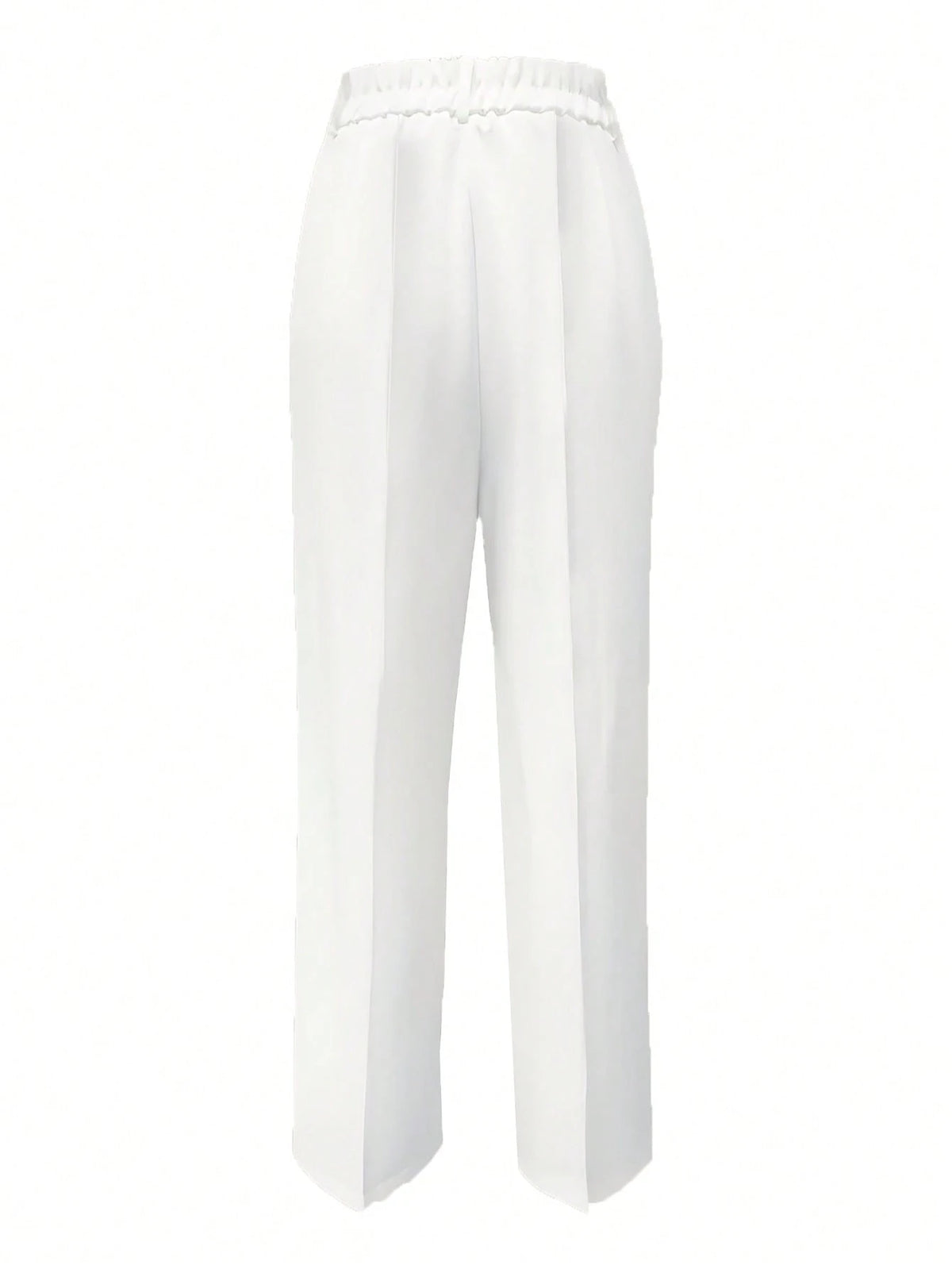 Women's Straight Loose Casual Solid Color Button Zipper Pocket Pants Spring Red