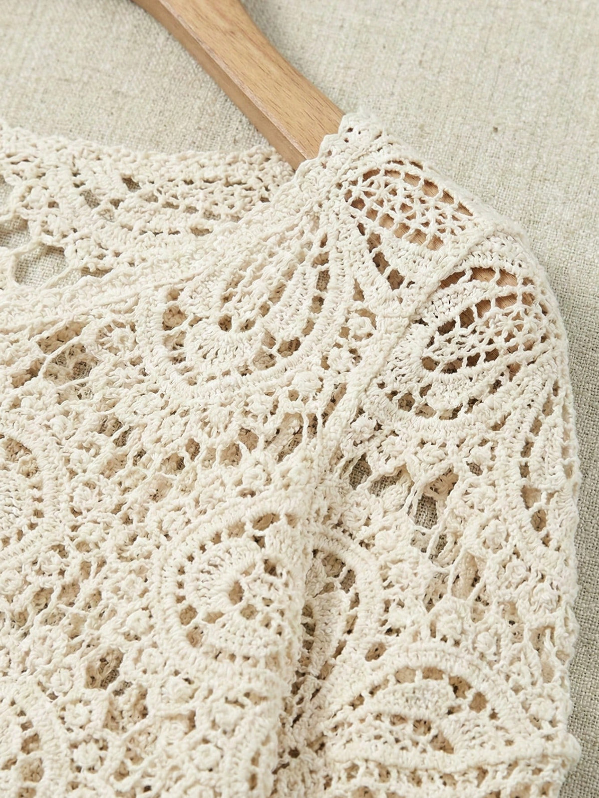 Women's Summer Bohemian Style Hollow Lace Blouse| Loose Short Sleeve Beach Shirt Suitable For Vacation, Festivals, Resorts And Music Festivals