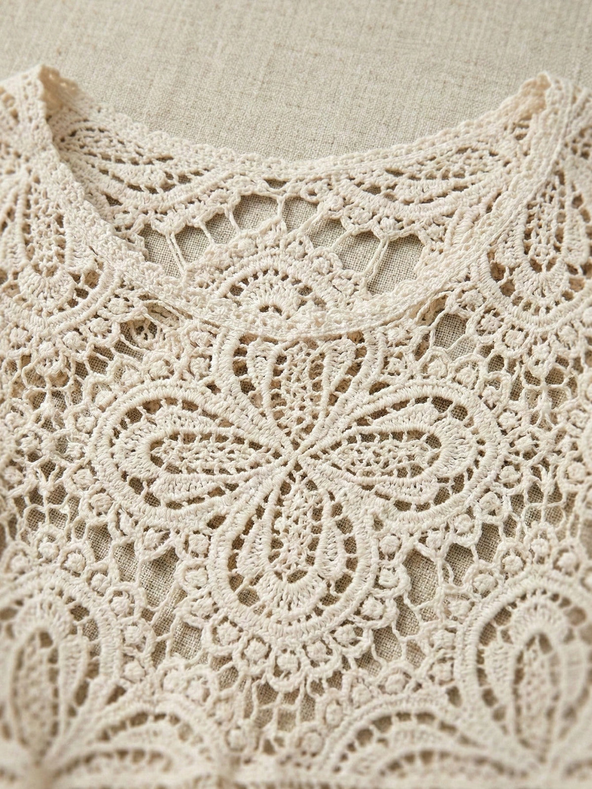 Women's Summer Bohemian Style Hollow Lace Blouse| Loose Short Sleeve Beach Shirt Suitable For Vacation, Festivals, Resorts And Music Festivals