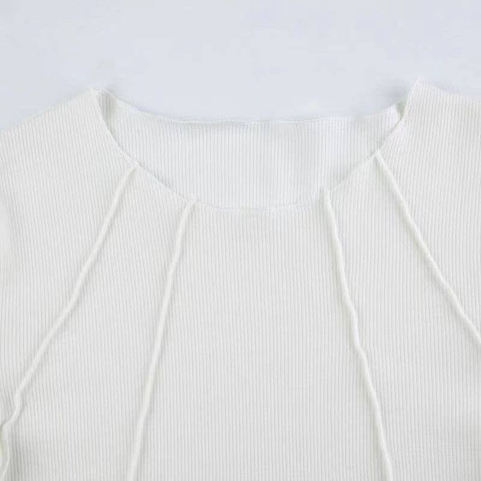 Women's Slim Ribbed Long Sleeve Top - Pink